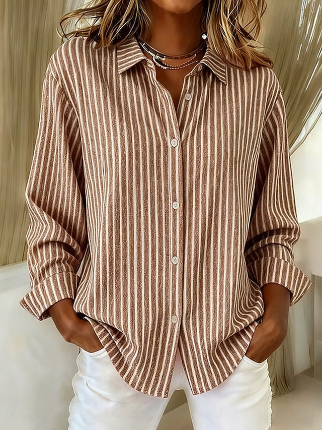 Isabel | Camisa de Rayas con Botones