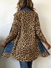 Charo | Chaqueta Larga de Leopardo con Vaquero